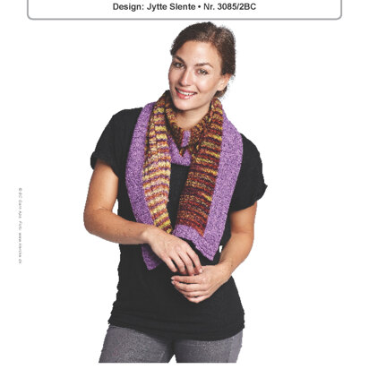 Graffiti Scarf in BC Garn Semilla Fino - 3085/2BC - Downloadable PDF