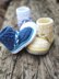 Baby Bootie Pattern - Criss Cross Stitched Cuff Baby Boot