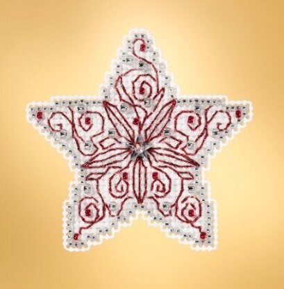 Mill Hill Winter Holiday - Filigree Star Seasonal Ornament - 2.5inx2.5in