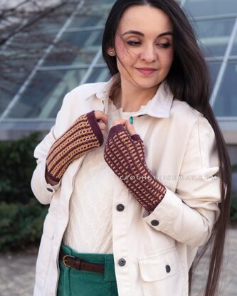 Kaleidoscope Fingerless Mittens