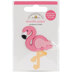 Doodlebug Doodle-Pops 3D Stickers - Pink Flamingo