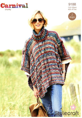 Ponchos in Stylecraft Carnival - 9188