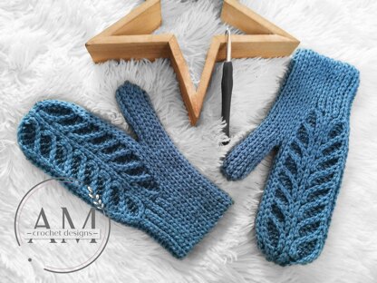 ADA knit-look mittens