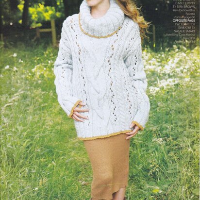 Cable and Lace Sweater