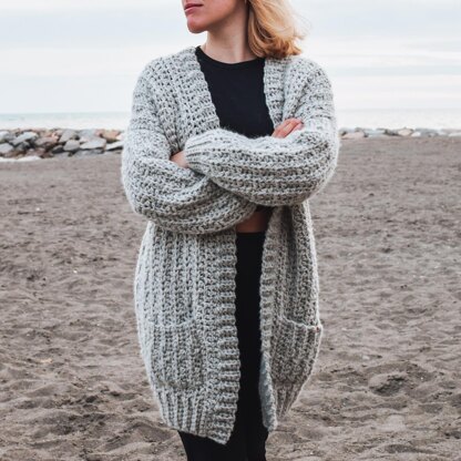 Chunky Wheat Petals Cardigan
