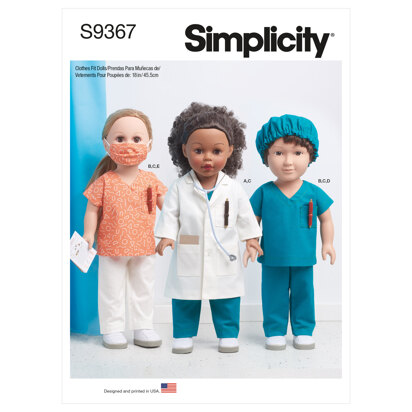 Simplicity 18" Doll Clothes S9367 - Sewing Pattern