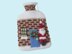 Christmas House Hot Water Bottle Cover
