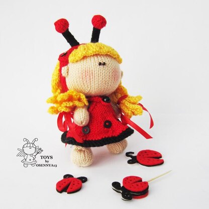 Pebble Doll Ladybug