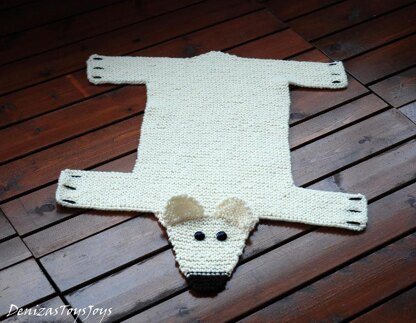 Baby Blanket Polar Bear Rug ( Mat ) Number 2