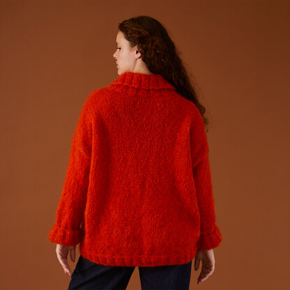Helen Simple Everyday Sweater - Jumper Knitting Pattern for Women in Debbie Bliss