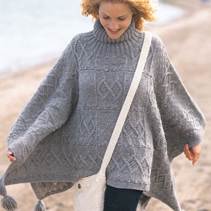 Blanket Poncho and Bag in Patons Classic Wool Worsted