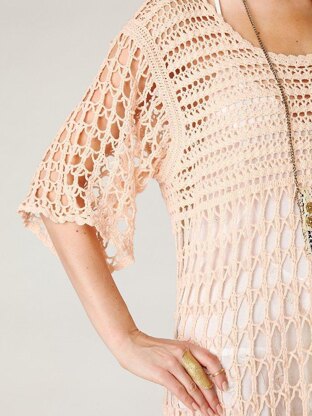 Summer Boho Dress Women Crochet