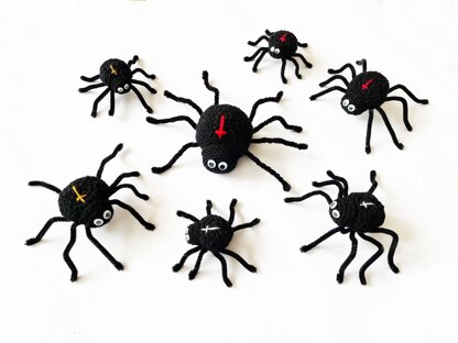 Spiders on Cobweb Crochet pattern Halloween wall decoration Crochet cross spiders Spooky decor Crochet web