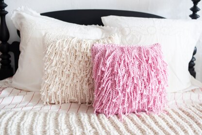 Loopy Mango Big Cotton Square Fringe Pillow