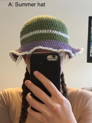 2 summer bucket hat crochet patterns