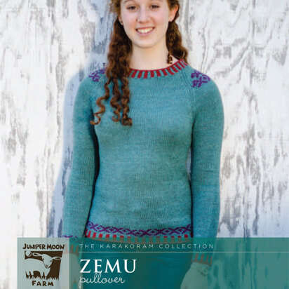 Zemu Pullover in Juniper Moon Farm Tenzing