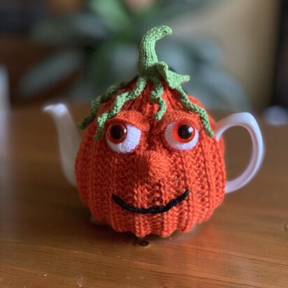 Knitted Pumpkin Tea Cosy