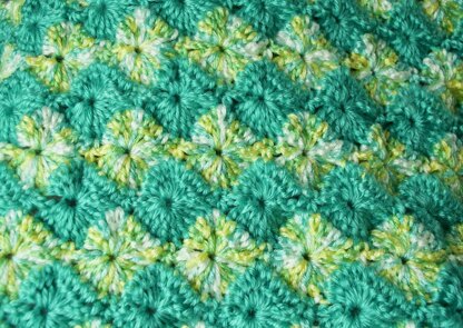 Crochet starburst baby discount blanket