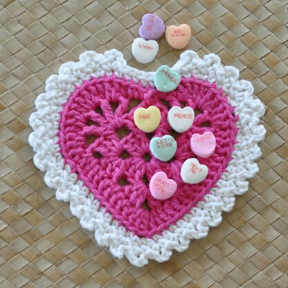 How to Crochet the Solid Love Heart Granny Square – Totally