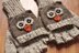 Care to Cuddle? Koala and Owl Animal Hat and Fingerless Mitten Set