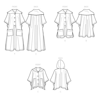 Simplicity Misses' Ponchos S9649 - Sewing Pattern