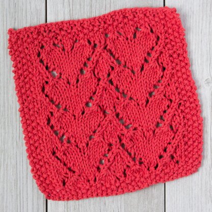 Lovely Heart Dishcloth