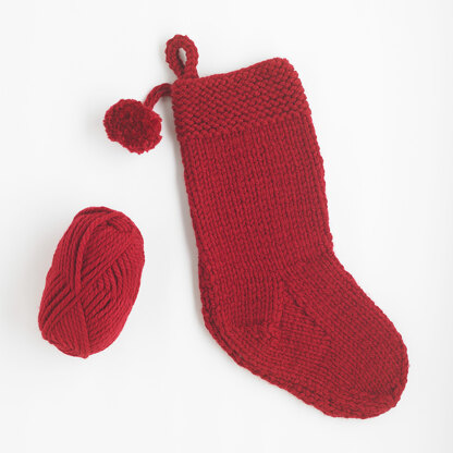 Essential Christmas Stocking - Free Knitting Pattern for Christmas in Paintbox Yarns Simply Super Chunky