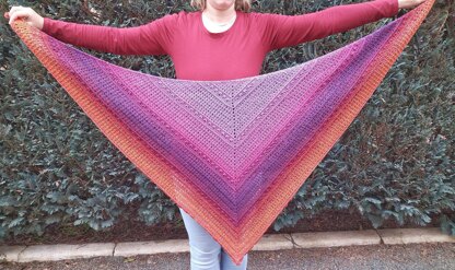 Hearts of the Rows Shawl