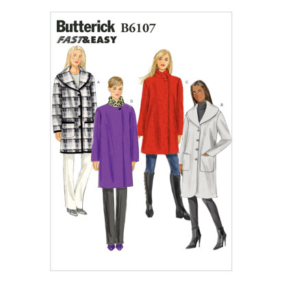 Butterick Damenmantel B6107 - Schnittmuster