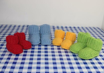 Baby Moss Stitch Booties