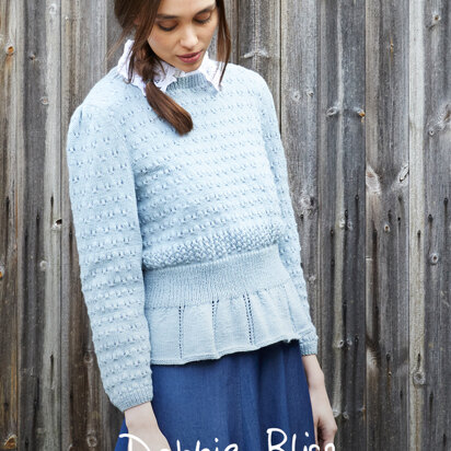 Nancy - Sweater Knitting Pattern in Debbie Bliss Rialto 4 ply - Downloadable PDF