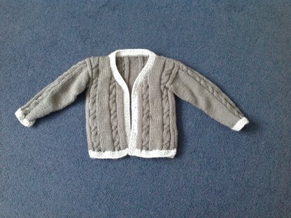 Cabled Baby Cardigan