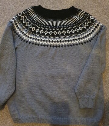 Forest Fairisle Jumper but grey