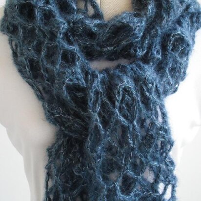 Trio crochet scarf