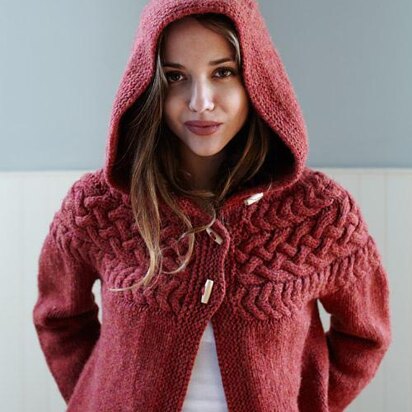 Simple Cable Cardigan Knitting Pattern