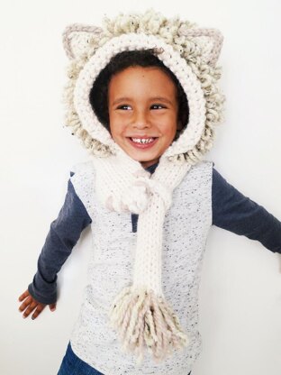 Leroy the Lion Hooded Scarf