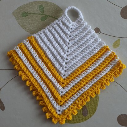 Traditional potholder pattern - Traditionelles Topflappenmuster