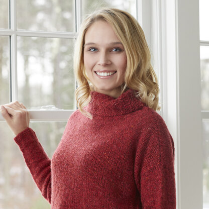 830 Taconic Turtleneck - Knitting Pattern for Women in Valley Yarns Taconic