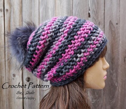 Crochet Slouchy Hat