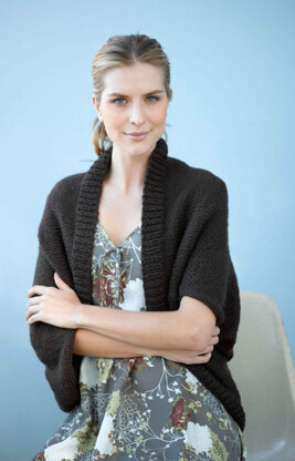 Stockinette Stitch Shrug in Lion Brand Nature's Choice Organic Cotton- 90687AD