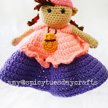 Pirate Lady Blanket Buddy pattern