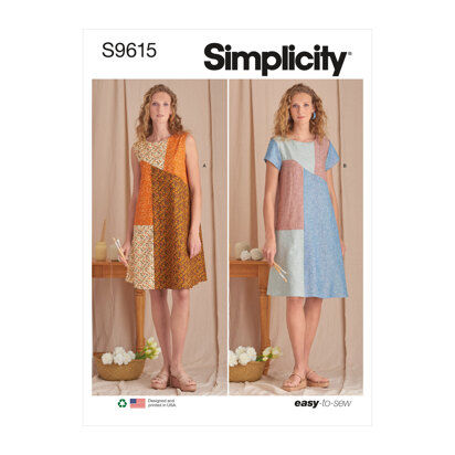 Simplicity Misses' Dresses S9615 - Paper Pattern, Size XS-S-M-L-XL