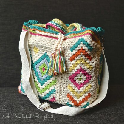 "Boho Chic" Mosaic Tote Bag