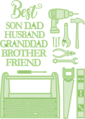 Creative Expressions Craft Dies By Sue Wilson - Necessities-In The Tool Box .39" To 2.8"