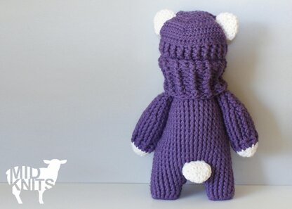 Crochet Cable Teddy Bear Stuffie (2015027)