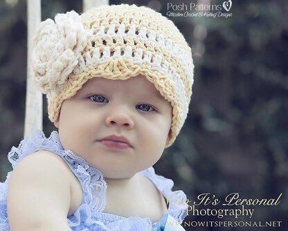 Petal Edge Beanie With Flower 261