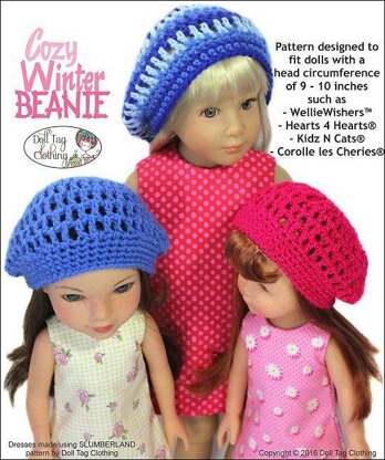 Cozy Winter Beanie for Dolls