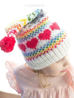 Rainbow Love Stocking Cap