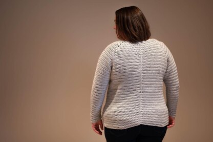 Classic Crochet Raglan Pullover