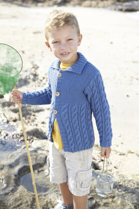 Boys Cardigan in Sirdar Supersoft Aran - 2406